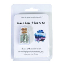 Crystal Healing Set with Natural Gemstone Wishing Bottles for Meditation, Energy and Home Décor