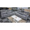 Parada 3 + 2 OTE Fabric Grey Electric Recliner Set 4