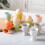 Ceramic Egg Cups Set of 2 White Egg Holders with Stable NonSlip Base for Breakfast 2
