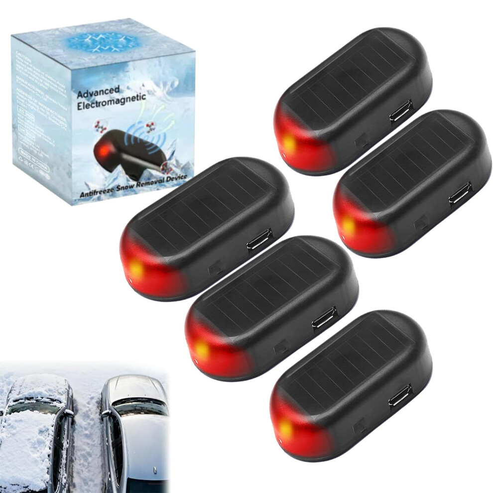 Car Windshield Defroster With Electromagnetic Frost Removal, Solar Powered Snow Remover (5Pcs) 9053599023289