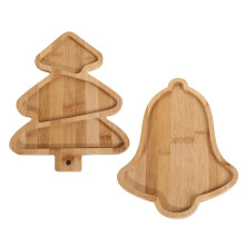 Christmas Charcuterie Board 10.98in Wooden Holiday Cheese Board Festive Serving Tray for Parties