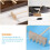 4Pcs Bamboo Mini Sand Rake Set for Zen Garden Decoration with Precise Pattern Shaping 3