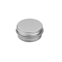50pcs Black Aluminum Tin Jars 20g Silver Metal Storage Containers with Screw Lid for Cream Balm Candle Tea