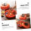 Festive Persimmon Candy Serving Tray with Lid, MultiCompartment Snack Storage Container Set 2pcs 5