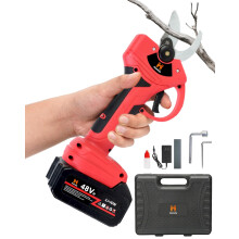 21V Cordless Electric Pruner with SK5 Precision Blades, 600W Brushless Motor, 1.6' Cutting Diameter, Battery Powered Tree Trimmer for Garden Orchard