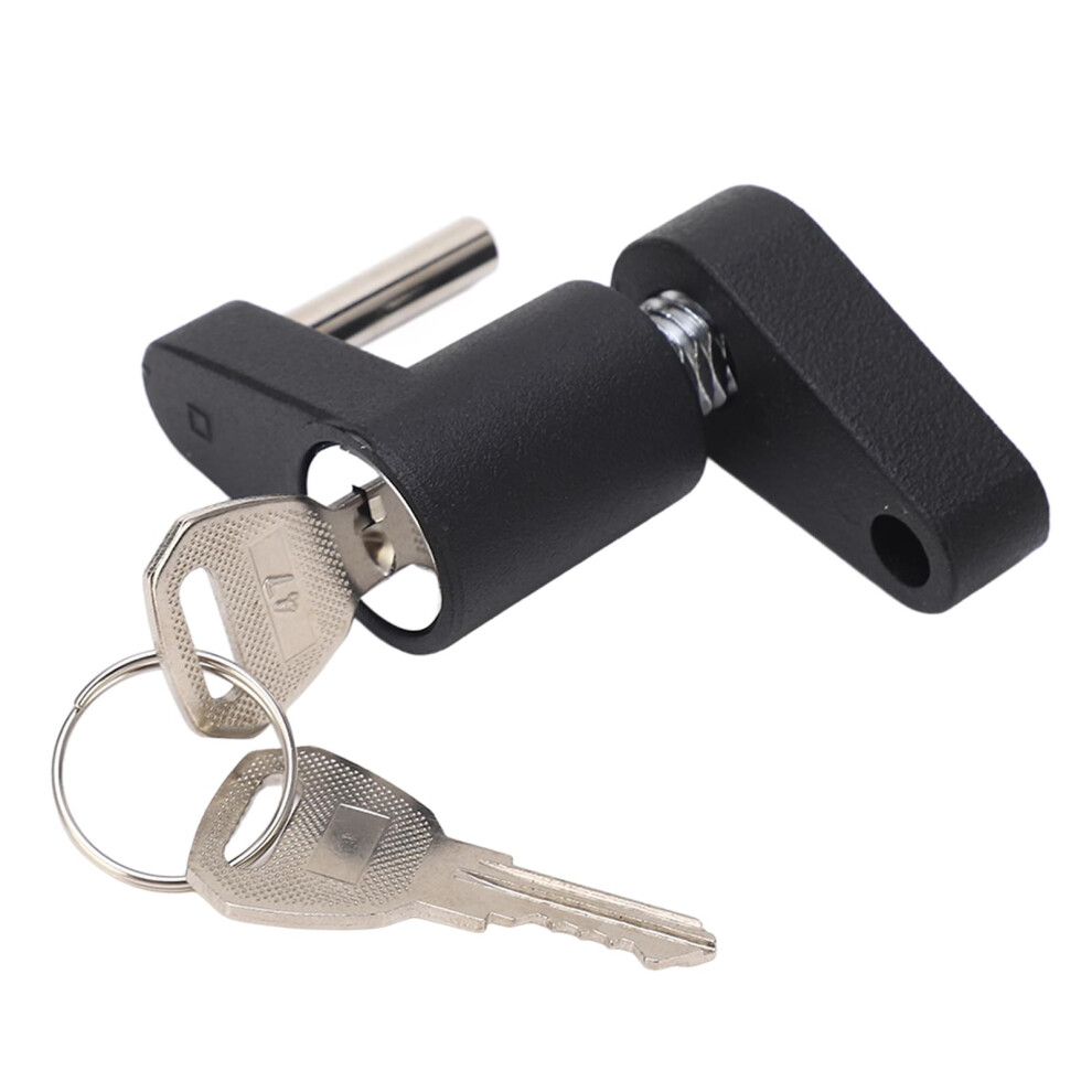 Heavy Duty Trailer Hitch Lock Antitheft Zinc Alloy Universal Fit Weather Resistant Black 9113335562646