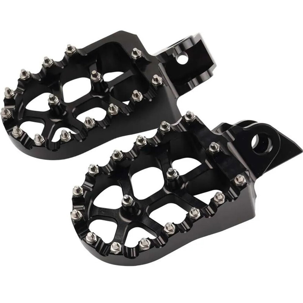 Dirt Bike Foot Pegs Antiskid Grip Aluminum Offroad Footrests For Kawasaki Kx65 Kx85 Kx100 Black 9053599024194