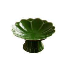 Ceramic Fruit Bowl Small Footed Decorative Porcelain Serving Bowl for Snacks and Countertop Decor