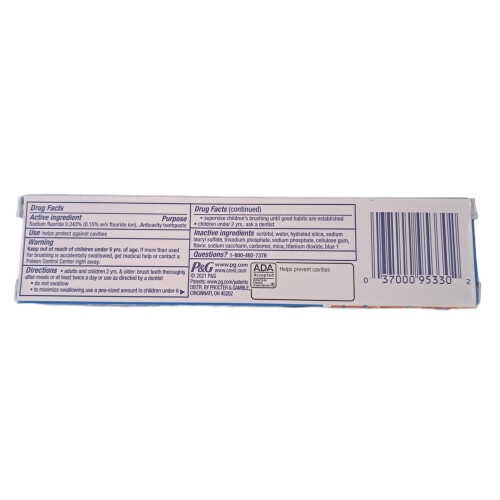 Crest Kid's Crest Toothpaste, Sparkle Fun Bubble Gum, 2.2 oz (62 g) 2