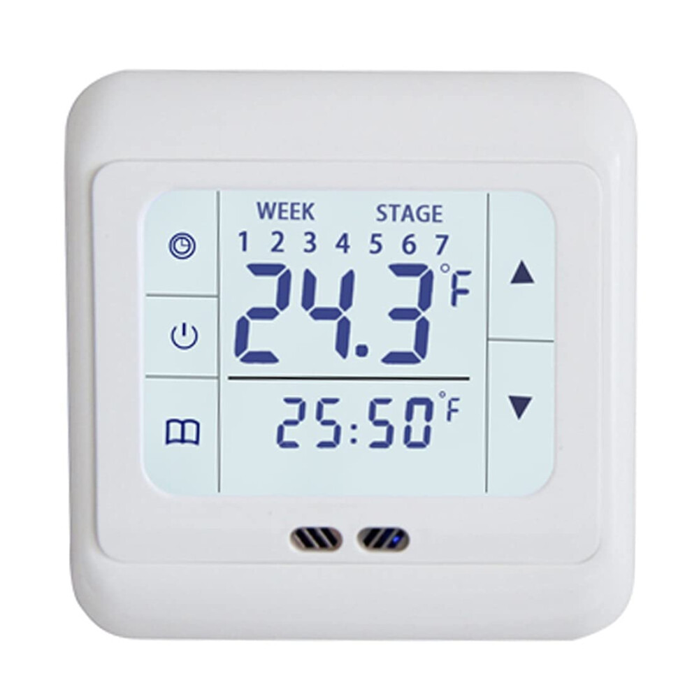 Thermostat For Underfloor Heating With Touch Screen Control And Large Lcd Display 9070919750809