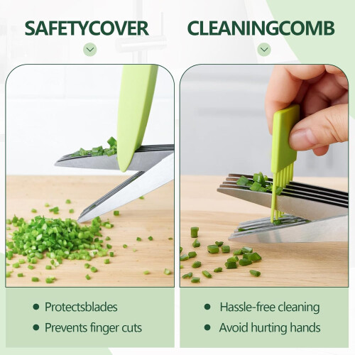 Kitchen Shears Set HeavyDuty Stainless Steel with Protective Sheath and Soft Grip, 2 Pack 2