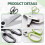 Kitchen Shears Set HeavyDuty Stainless Steel with Protective Sheath and Soft Grip, 2 Pack 4