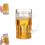 450ml Shatterproof Plastic Beer Mug with Wide Handle, Funny Double Layer Stein for Parties 1