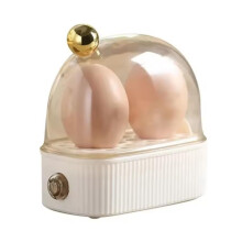 Electric Egg Cooker with 360 Steam Heating, Dual Egg Capacity, Auto ShutOff for Kitchen Dorm Camping