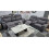 Parada 3 + 2 OTE Fabric Grey Electric Recliner Set 1