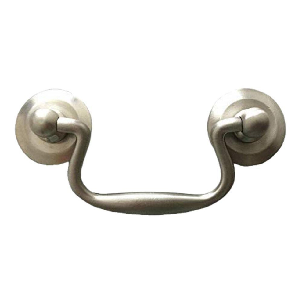 Cabinet Drawer Pulls 2.75 Inch Bail Drop Handle Antique Bronze Brushed Nickel With Dual Size Screws 9070919751776