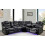 Oxford Electric Corner Recliner Sofa  Black/ Grey 4