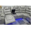 Oxford Electric Corner Recliner Sofa  Black/ Grey 6