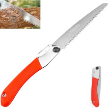 8 Inch Folding Hand Saw with SK5 Steel Blade, TripleGround Teeth for Camping, Gardening, Tree Trimming