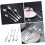 Stainless Steel S Shaped Hanging Coffee Tea Spoon Set, Curved Handle, Versatile Kitchen Tool 3