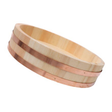 Japanese Sushi Rice Mixing Bucket Traditional Wooden Design for Easy Rice Preparation