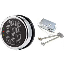 Gun lock spare solenoid lock 2 invalid switch chrome digital keypad DIY case electronic lock, reset cable, circuit card lock