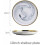 Ceramic Dinnerware Set for 8 Person with Grey Marble Design, Durable HeatResistant Serving Plates 5