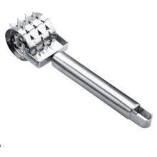Stainless Steel Rolling Meat Tenderizer for Steak Chicken Pork with Ergonomic Anti‑Slip Handle