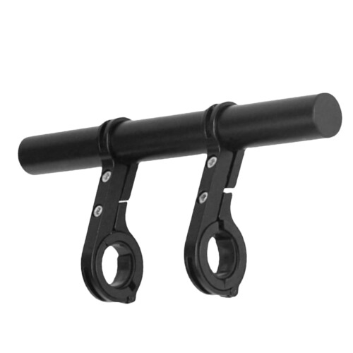 Adjustable Aluminum Bike Handlebar Extender with Extra Space and Secure Mount for Lights