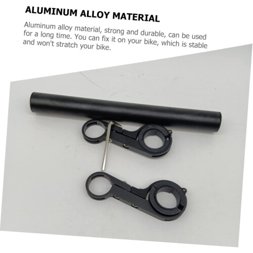 Adjustable Aluminum Bike Handlebar Extender with Extra Space and Secure Mount for Lights 2