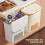 Kitchen Compost Bin with Lid, DoorMounted Under Sink Trash Can, SpaceSaving Cabinet Waste Container 4