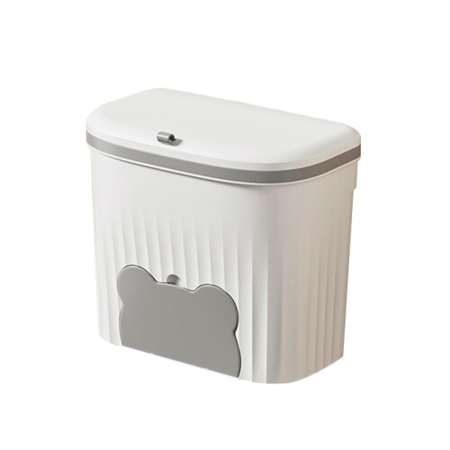 Kitchen Compost Bin with Lid, DoorMounted Under Sink Trash Can, SpaceSaving Cabinet Waste Container 1