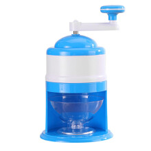 Manual Ice Crusher with Stainless Steel Blades, Hand Crank Ice Shaver for Summer Drinks and Desserts