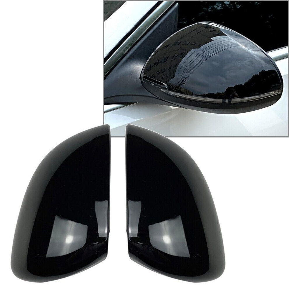 Glossy Mirror Covers Oem Fit Scratch Protection Set For Mercedesbenz Cclass W206 Black 9455672692168