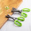 Kitchen Scissors with 5 Layer Sharp Stainless Steel Blades and Ergonomic Green Handle for Herbs 5
