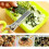 Kitchen Scissors with 5 Layer Sharp Stainless Steel Blades and Ergonomic Green Handle for Herbs 3