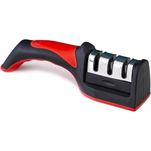 Knife Sharpener with Fast Sharpening, Easy OneHand Use for Home Kitchen, Blue 1pcs 1