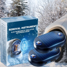 2 PCS Electromagnetic Car Snow Removal Device with 360 Instant Ice Melting and Dual Power Modes