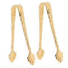 2pcs Stainless Steel Ice Tongs with Secure Grip for Parties Tea Coffee Desserts and Snacks