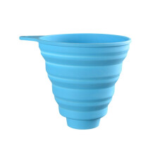 Silicone Collapsible Funnel Set 3 Pack, Folding Kitchen Funnels for Liquid Transfer, SpaceSaving Dishwasher Safe
