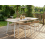 Beliani Garden Dining Table RODALLO 160 cm 90 cm Stone Travertine Effect 2