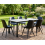 Beliani Garden Dining Table FELETTO 180 cm 90 cm Stone Grey Marble 2