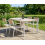 Beliani Garden Dining Table FELETTO 180 cm 90 cm Stone Travertine Effect 2