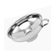 Stainless Steel Wide Mouth Funnel with Handle for Canning, Jam, and Kitchen Use