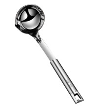 Stainless Steel Oil Filter Spoon with Slotted Design for Soup and Hot Pot Cooking Ladle