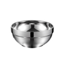 Stainless Steel Bowl with Double Layer Insulation, Rust Resistant Serving Dish for Kitchen and Outdoor (11.5x11.5x5.5 cm)