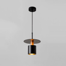 Industrial Metal Pendant Light with Glass Shade, Vintage Loft Kitchen Island Lighting Fixture