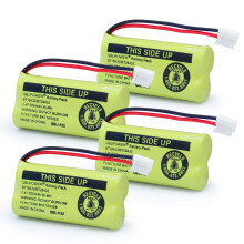 Cordless Phone Battery Replacement Pack of 4, 2.4V 500mAh NiMH, BT18433 BT28433 Compatible
