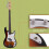 Electric GP Bass Guitar Full Set w/ Pickguard Bag Strap Cable 3