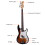 Electric GP Bass Guitar Full Set w/ Pickguard Bag Strap Cable 10